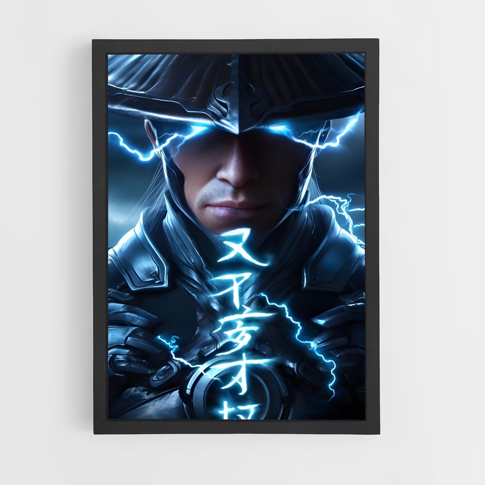 Poster Raijin le Maître du Tonnerre – affiche Mortal kombat (vue 2)
